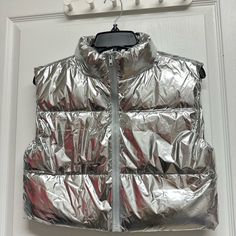 Forever 21 Metallic Silver  Vest